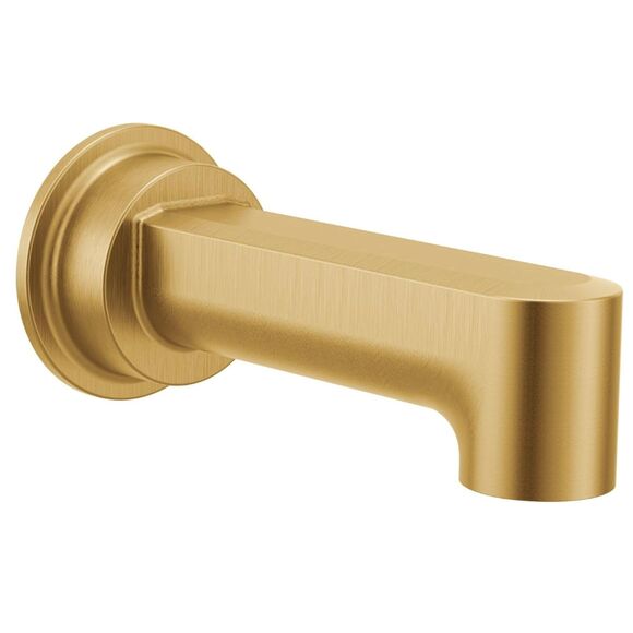 Moen Greenfield 1/2" Slip Fit Connection Non-Diverter Tub Spout, Brushed Gold - Picture 1 of 5